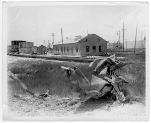 [Debris near storage tanks after the 1947 Texas City Disaster]