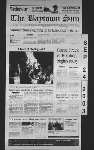 The Baytown Sun (Baytown, Tex.), Vol. 81, No. 300, Ed. 1 Wednesday, September 24, 2003