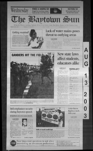Primary view of object titled 'The Baytown Sun (Baytown, Tex.), Vol. 81, No. 260, Ed. 1 Wednesday, August 13, 2003'.