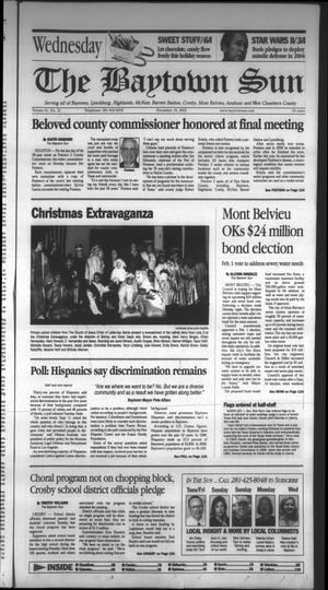 Primary view of object titled 'The Baytown Sun (Baytown, Tex.), Vol. 81, No. 21, Ed. 1 Wednesday, December 18, 2002'.