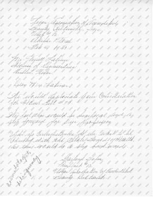[Letter from Garland Boles to Truett Latimer, February 4, 1953]