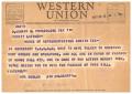 Letter: [Telegram from Ada Beeler, February 12, 1953]