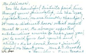 [Letter from Mrs. E. J. Brooke to Truett Latimer, N.D.]