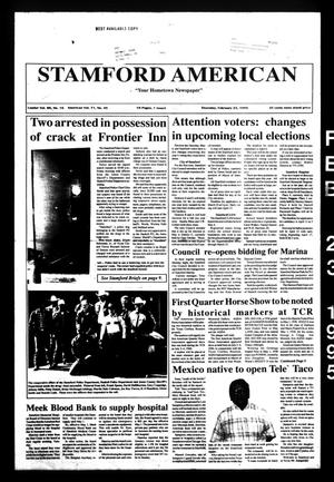 Stamford American (Stamford, Tex.), Vol. 71, No. 48, Ed. 1 Thursday, February 23, 1995