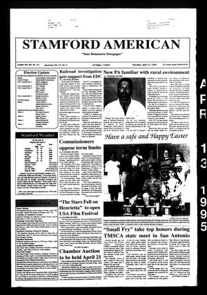 Stamford American (Stamford, Tex.), Vol. 72, No. 3, Ed. 1 Thursday, April 13, 1995