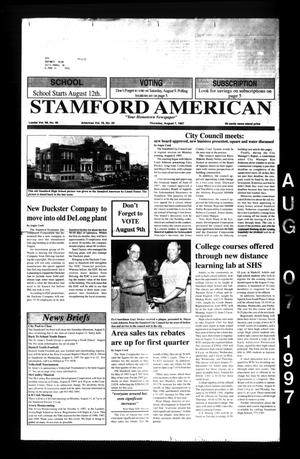 Primary view of object titled 'Stamford American (Stamford, Tex.), Vol. 76, No. 20, Ed. 1 Thursday, August 7, 1997'.