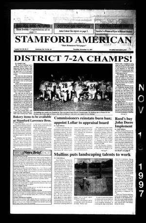 Stamford American (Stamford, Tex.), Vol. 76, No. 34, Ed. 1 Thursday, November 13, 1997