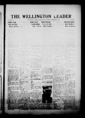 The Wellington Leader (Wellington, Tex.), Vol. 13, No. 8, Ed. 1 Friday, September 23, 1921
