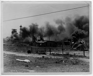 [Damaged buildings near the refineries after the 1947 Texas City Disaster]