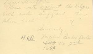 [Letter from Mildred Pender Deaton to Truett Latimer, February 10, 1953]