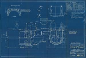 Lagging diagram for 400 K.W. turbo-generator sets-scale: 3"=1foot Moore steam turbine Corp.