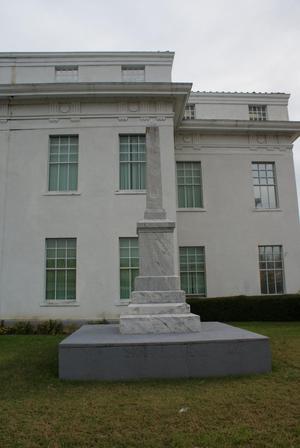Primary view of object titled '1861 Cass County Courthouse with Veteran's Memorial'.