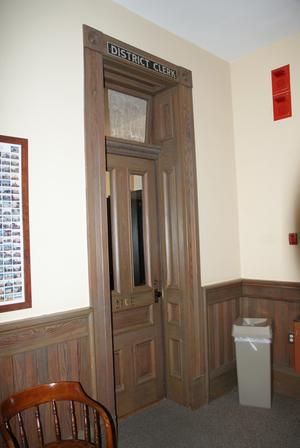 [Door to District Clerk's Office]