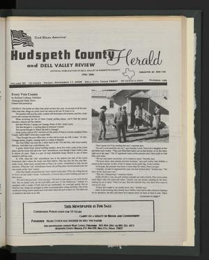 Primary view of object titled 'Hudspeth County Herald and Dell Valley Review (Dell City, Tex.), Vol. 50, No. 166, Ed. 1 Friday, November 17, 2006'.
