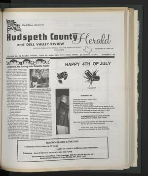 Primary view of object titled 'Hudspeth County Herald and Dell Valley Review (Dell City, Tex.), Vol. 50, No. 145, Ed. 1 Friday, June 23, 2006'.