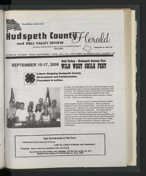 Hudspeth County Herald and Dell Valley Review (Dell City, Tex.), Vol. 50, No. 155, Ed. 1 Friday, September 1, 2006