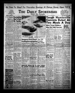 Primary view of object titled 'The Daily Spokesman (Pampa, Tex.), Vol. 4, No. 107, Ed. 1 Thursday, April 14, 1955'.
