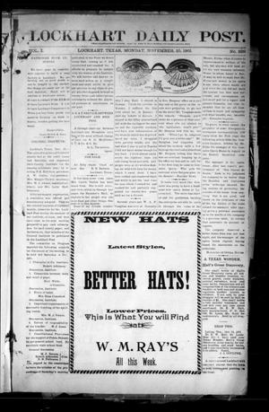Lockhart Daily Post. (Lockhart, Tex.), Vol. 1, No. 229, Ed. 1 Monday, November 25, 1901