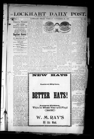 Lockhart Daily Post. (Lockhart, Tex.), Vol. 1, No. 230, Ed. 1 Tuesday, November 26, 1901