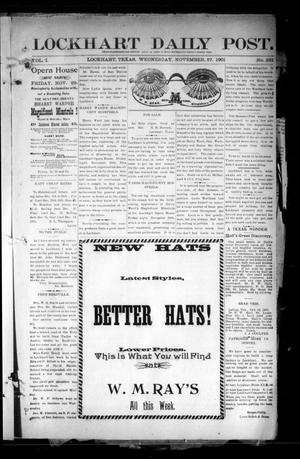 Lockhart Daily Post. (Lockhart, Tex.), Vol. 1, No. 231, Ed. 1 Wednesday, November 27, 1901