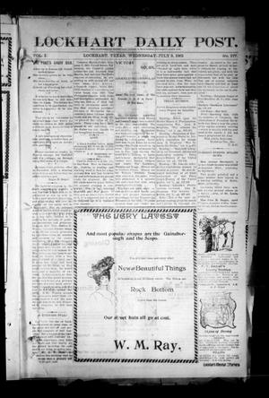 Lockhart Daily Post. (Lockhart, Tex.), Vol. 1, No. 127, Ed. 1 Wednesday, July 3, 1901