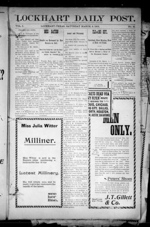Lockhart Daily Post. (Lockhart, Tex.), Vol. 1, No. 41, Ed. 1 Saturday, March 2, 1901