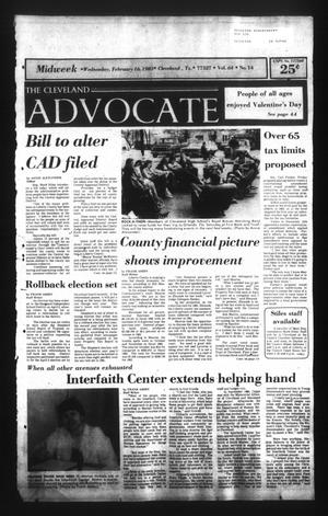 Primary view of object titled 'The Cleveland Advocate (Cleveland, Tex.), Vol. 64, No. 14, Ed. 1 Wednesday, February 16, 1983'.