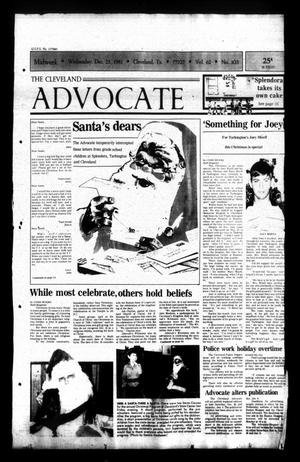 The Cleveland Advocate (Cleveland, Tex.), Vol. 62, No. 103, Ed. 1 Wednesday, December 23, 1981