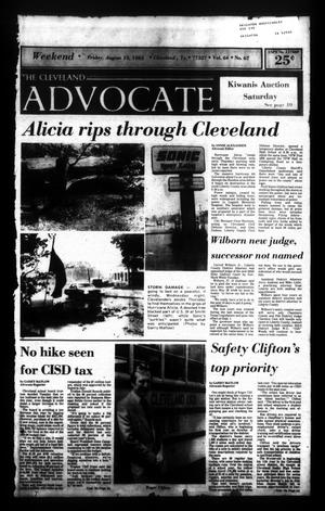 Primary view of object titled 'The Cleveland Advocate (Cleveland, Tex.), Vol. 64, No. 67, Ed. 1 Friday, August 19, 1983'.