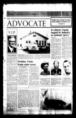 Primary view of object titled 'The Cleveland Advocate (Cleveland, Tex.), Vol. 63, No. 8, Ed. 1 Saturday, January 23, 1982'.