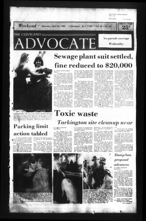 Primary view of object titled 'The Cleveland Advocate (Cleveland, Tex.), Vol. 64, No. 35, Ed. 1 Saturday, April 30, 1983'.