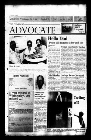 Primary view of object titled 'The Cleveland Advocate (Cleveland, Tex.), Vol. 62, No. 81, Ed. 1 Wednesday, October 7, 1981'.