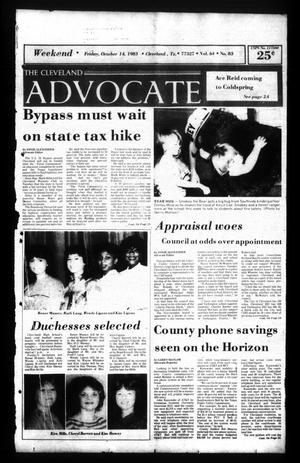 Primary view of object titled 'The Cleveland Advocate (Cleveland, Tex.), Vol. 64, No. 83, Ed. 1 Friday, October 14, 1983'.