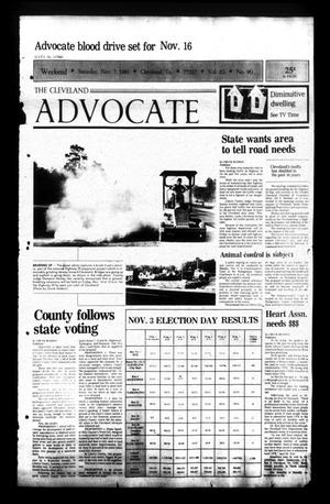 Primary view of object titled 'The Cleveland Advocate (Cleveland, Tex.), Vol. 62, No. 90, Ed. 1 Saturday, November 7, 1981'.