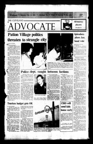 Primary view of object titled 'The Cleveland Advocate (Cleveland, Tex.), Vol. 62, No. 100, Ed. 1 Saturday, December 12, 1981'.