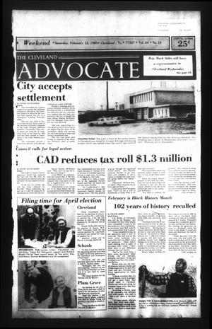 Primary view of object titled 'The Cleveland Advocate (Cleveland, Tex.), Vol. 64, No. 13, Ed. 1 Saturday, February 12, 1983'.