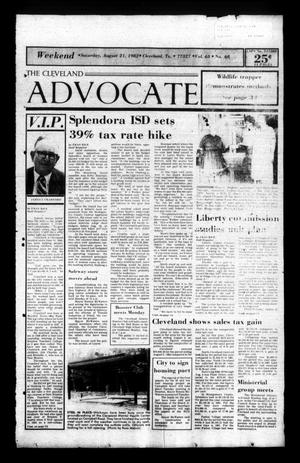 Primary view of object titled 'The Cleveland Advocate (Cleveland, Tex.), Vol. 63, No. 68, Ed. 1 Saturday, August 21, 1982'.
