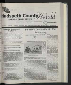 Primary view of object titled 'Hudspeth County Herald and Dell Valley Review (Dell City, Tex.), Vol. 52, No. 46, Ed. 1 Friday, August 22, 2008'.