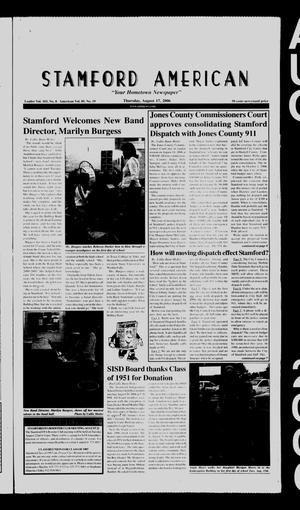 Stamford American (Stamford, Tex.), Vol. 85, No. 19, Ed. 1 Thursday, August 17, 2006