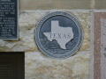Primary view of 1896 Denton County Courthouse's Texas History Commision Medallion