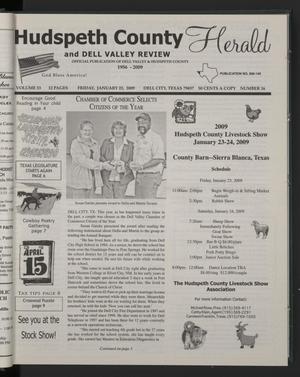 Hudspeth County Herald and Dell Valley Review (Dell City, Tex.), Vol. 53, No. 16, Ed. 1 Friday, January 23, 2009