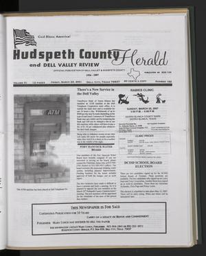 Hudspeth County Herald and Dell Valley Review (Dell City, Tex.), Vol. 51, No. 182, Ed. 1 Friday, March 23, 2007
