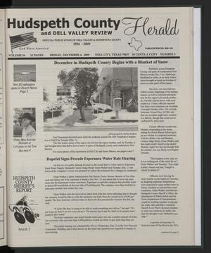 Primary view of object titled 'Hudspeth County Herald and Dell Valley Review (Dell City, Tex.), Vol. 54, No. 3, Ed. 1 Friday, December 4, 2009'.