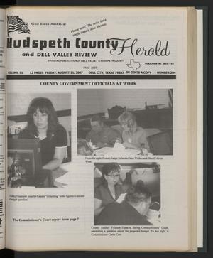 Hudspeth County Herald and Dell Valley Review (Dell City, Tex.), Vol. 51, No. 204, Ed. 1 Friday, August 31, 2007