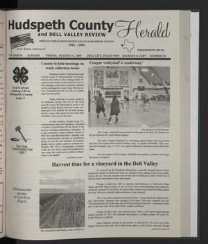 Hudspeth County Herald and Dell Valley Review (Dell City, Tex.), Vol. 53, No. 45, Ed. 1 Friday, August 14, 2009