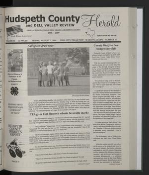 Hudspeth County Herald and Dell Valley Review (Dell City, Tex.), Vol. 53, No. 44, Ed. 1 Friday, August 7, 2009