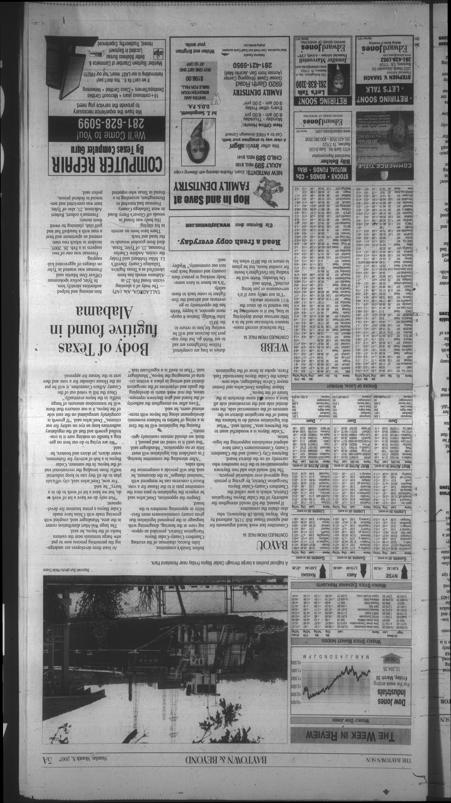The Baytown Sun (Baytown, Tex.), Vol. 86, No. 125, Ed. 1 Sunday, April 1, 2007
                                                
                                                    [Sequence #]: 5 of 20
                                                