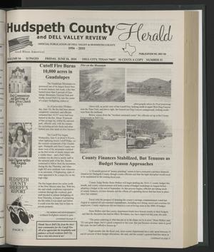 Primary view of object titled 'Hudspeth County Herald and Dell Valley Review (Dell City, Tex.), Vol. 54, No. 31, Ed. 1 Friday, June 18, 2010'.