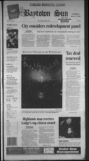 Primary view of object titled 'The Baytown Sun (Baytown, Tex.), Vol. 85, No. 64, Ed. 1 Saturday, February 11, 2006'.