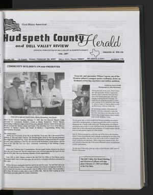 Hudspeth County Herald and Dell Valley Review (Dell City, Tex.), Vol. 50, No. 179, Ed. 1 Friday, February 23, 2007